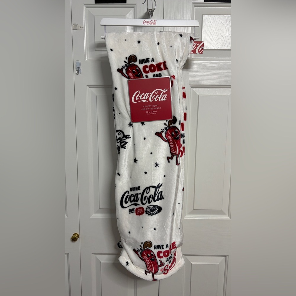 Coca Cola Vintage Inspired Throw Blanket